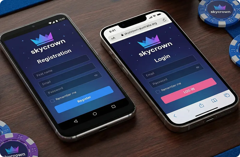 sky crown login and registration